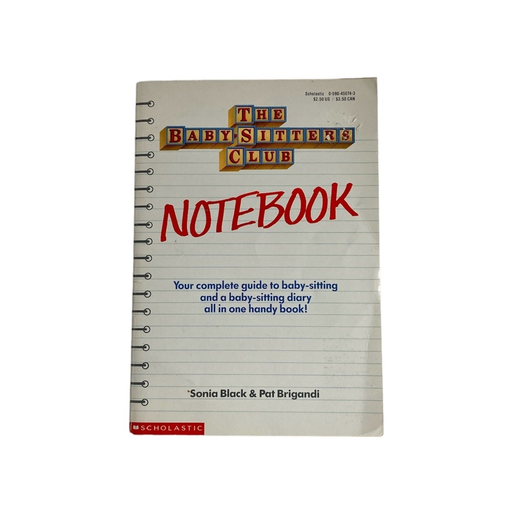 Vintage 1987 The Baby-Sitters Club Notebook Paperback